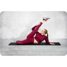 Vingrošanas paklājs ar caurumiem biezums 183 x 60 cm Neo-Sport - 192000 melns