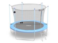 Upper pole for trampoline with inner net 6 ft blue Neo-Sport