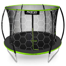 Shaped Garden Trampoline 8ft/252cm with Internal Net Neo-Sport