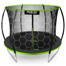 Formēts dārza trampolīns 10ft/312cm ar iekšējo tīklu Neo-Sport