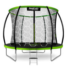 Formēts dārza trampolīns 10ft/312cm ar iekšējo tīklu Neo-Sport