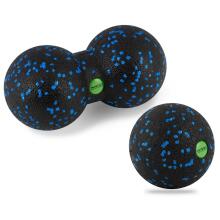 Ball + double massage ball - set - NS-997 black-blue