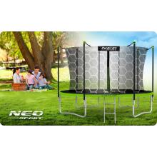 12ft/374cm Garden Trampoline with Safety Net and Ladder Neo-Sport