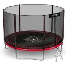 8ft/252cm Dārza Trampolīns ar Ārējo Tīklu un Kāpņu Neo-Sport