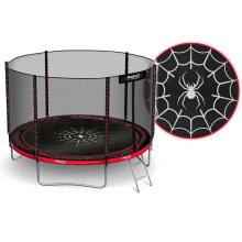8ft/252cm Dārza Trampolīns ar Ārējo Tīklu un Kāpņu Neo-Sport