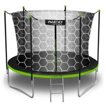 6ft/183cm Garden Trampoline with Internal Net and Ladder Neo-Sport