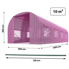 Garden Tunnel 2.5 x 4 m (10m2) Pink Plonos