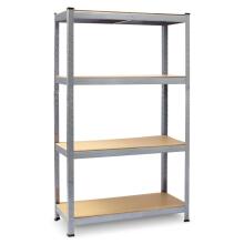Metal warehouse shelf set of 2 pcs 180 x 90 x 40 cm Plonos PL-702