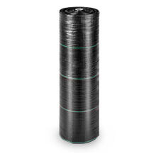 Dārza agro audums 1.6 m x 50 m 70 g/m2 + 50 mieti Plonos - melns