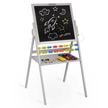 Ricokids Magnetic Rotating Chalkboard - Gray