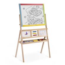 Large Magnetic Chalkboard Rotating with Clock Ricokids - Multicolored