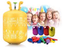 Helija tvertne 0.20m3 ar baloniem un lentēm Ricokids