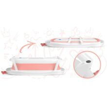 Baby bathtub with pillow RK-280 white-pink