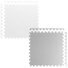 Large foam puzzle mat white-gray Ricokids 180x180cm 9pcs