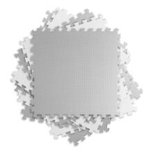 Large foam puzzle mat white-gray Ricokids 180x180cm 9pcs