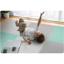 Большой пенопластовый пазл-мат Ricokids 180x180см 9 частей серо-турquoise