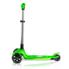 Three-Wheeled Balance Scooter for Kids Glowing in the Dark Ricokids Jelly - Green