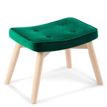 Wing chair with footrest Sofotel Norse dark green