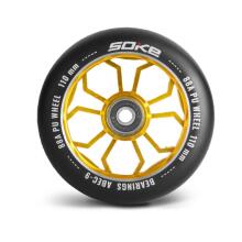 Scooter riteņi 110 mm zeltā 2 gab.