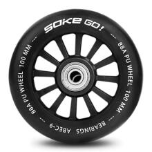 Scooter Wheels 100 mm Black 2 pcs