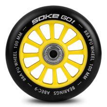 Scooter riteņi 100 mm dzelteni 2 gab.