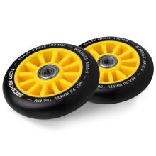 Scooter riteņi 100 mm dzelteni 2 gab.