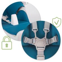 Feeding chair with table, Belo dark blue reclining chair