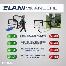 Elani Football Goal Art.271989 Black florbola/futbola vārti
