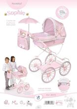 DeCuevas Toys Sophie Art.81075 Leļļu rati ar kulbiņu un somu