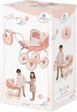 DeCuevas Toys Tulipe Vintage Art.87074  Кукольная коляска с люлькой и сумкой