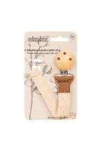 AKUKU A0715 Ribbon / Pacifier Holder Cotton Ecru