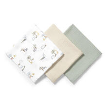 BabyOno Diaper Green Super Soft Art.828/04   īpaši mīkstie muslīna autiņi, 3 gab
