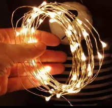 Home Company USB Fairy Light String Art.273036 Рождественская гирлянда из светодиодов с питанием от USB, теплый белый свет, 2 метра, 20 светодиодов.