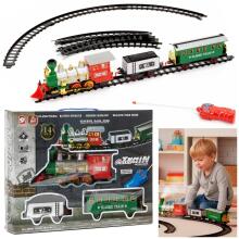 Electric Toy Steam Train with Cars Springos KG0052