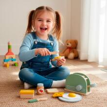 Children’s Wooden Toy Toaster / Sandwich Maker Springos KG0054