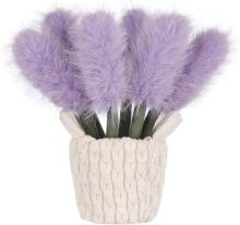 Apricot Lamb Lavender Flower Basket Flower Plush Toys for Children, Soft Cute Cuddly Toy for Baby Girls and Boys, Fluffy Lavender Purple 26 cm