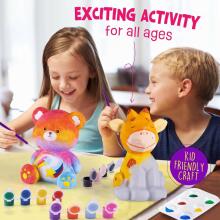Goody King Paint Your Own Bear Lamp Kit Art.273874  Набор для творчества Разукрась Мишку