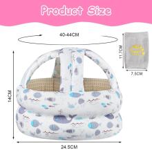 Home Company Kids Head Protection Art.273889 Grey Komplekts:Mazuļu aizsargcepurīte+ceļu aizsargi ar ABS