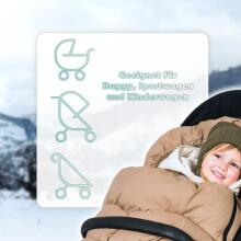 Bebe Basic Winter Footmuff Art.273953 Toffee