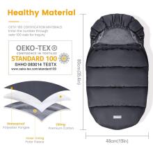 Bebe Basic Winter Footmuff Polar Fleece Art.273979 Light Grey Детский зимний конверт в коляску/автокресло