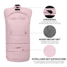 Bebe Basic Winter Footmuff Polar Fleece Art.273981 Pink Детский зимний конверт в коляску/автокресло