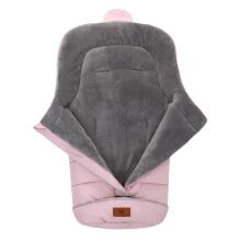 Bebe Basic Winter Footmuff Polar Fleece Art.273981 Pink Детский зимний конверт в коляску/автокресло