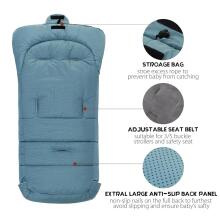 Bebe Basic Winter Footmuff Polar Fleece Art.273983 Light Blue