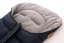 Bebe Basic Winter Footmuff Polar Fleece Art.273984  Blue ziemas siltais guļammaiss autokrēslam/ratiņiem