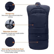 Bebe Basic Winter Footmuff Polar Fleece Art.273984  Blue ziemas siltais guļammaiss autokrēslam/ratiņiem