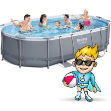 Bestway 56448 Frame Pool 488 x 305 x 107 cm 18 in 1