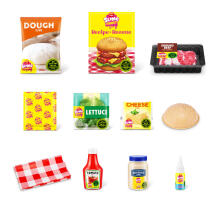 SLIME MART Gatavošanas komplekts - Iepirkumu groziņš "Burgers"