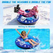 Kids World Snow Sleds/Tube Art.274261  Inflatable Snow Tubes for Sledding with Sturdy Handles