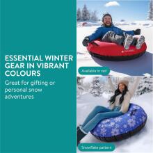 Kids World Snowtube Art.274269  Прочные надувные  санки/подушка для катания по снегу с надежными ручками с чехлом 100см