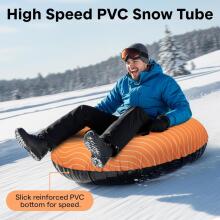 Kids World Snowtube XXL Art.274270 Izturīgas piepūšamas sniega caurules  ar izturīgiem rokturiem ar pārvalku 122cm